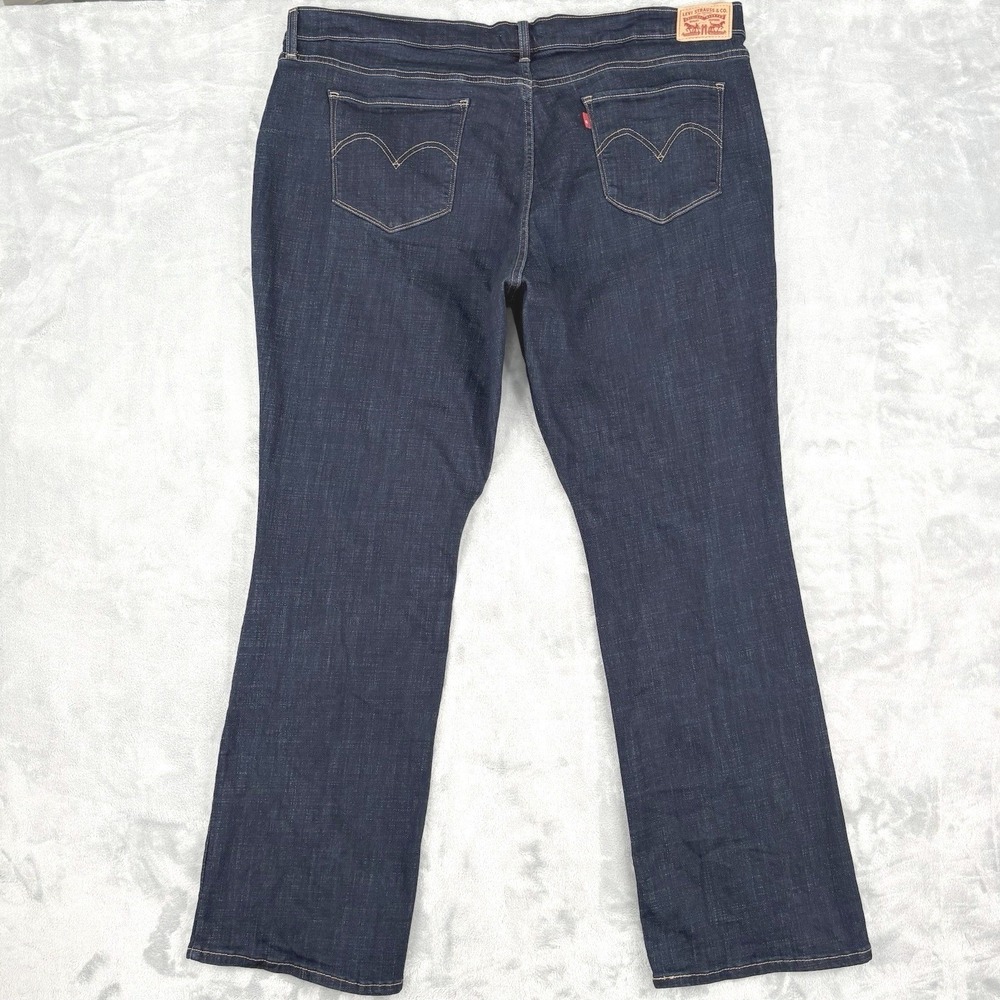 Levi's Classic Bootcut Jeans‎ Womens 24W (Fits 43x31.5) Dark Wash Stretch Denim